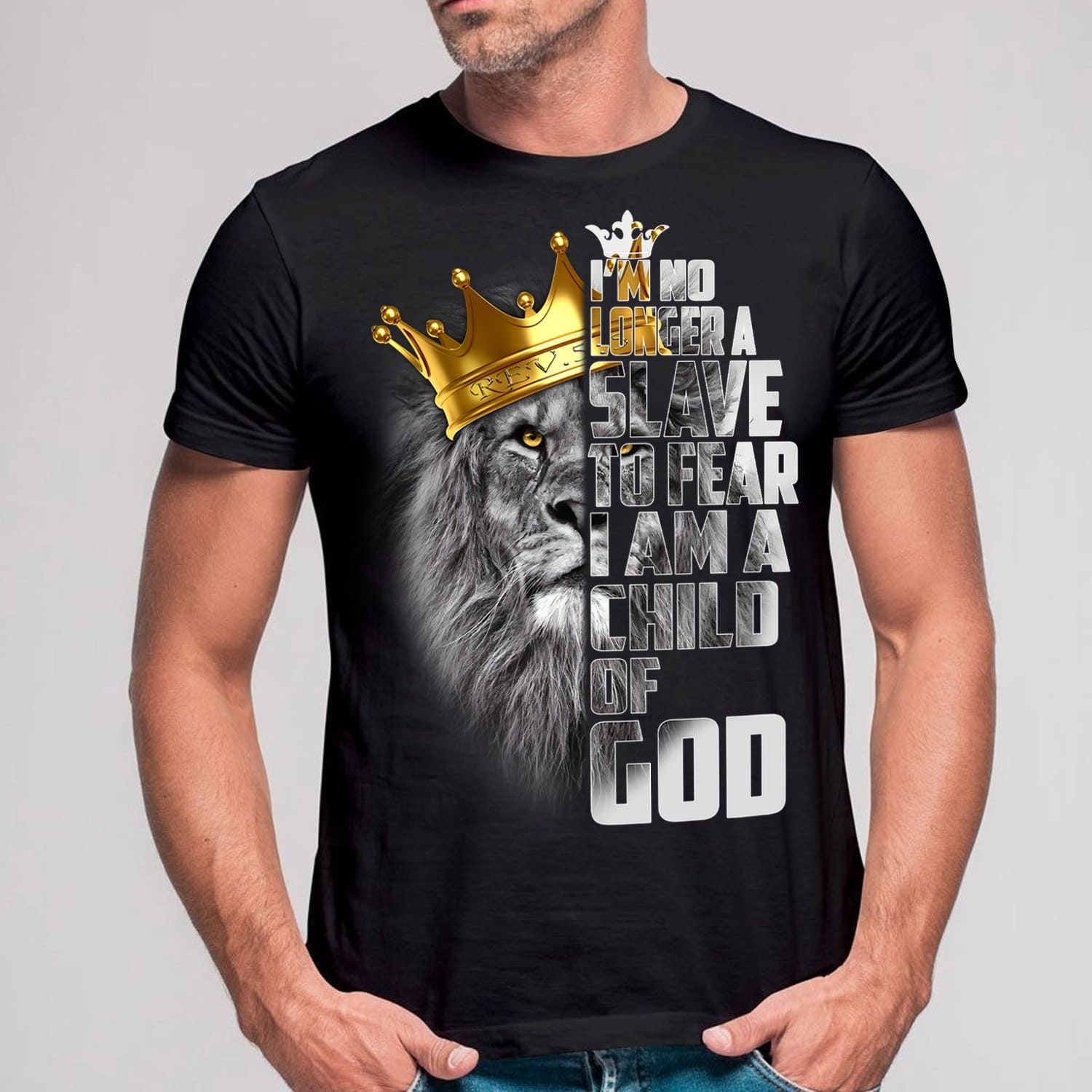 I'm no longer a slave to fear I am a child of God - Jesus the god, Lion king