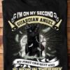 I'm on my second guardian angel, my first one quit and is now in therapy - Black cat, angel and devil