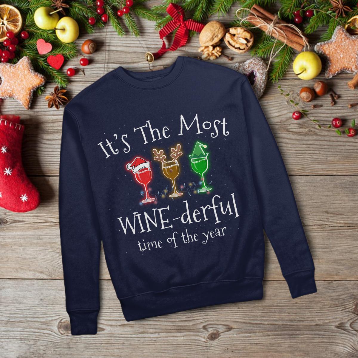 It's the most winederful time of the year - Christmas winederful year, Christmas ugly sweater