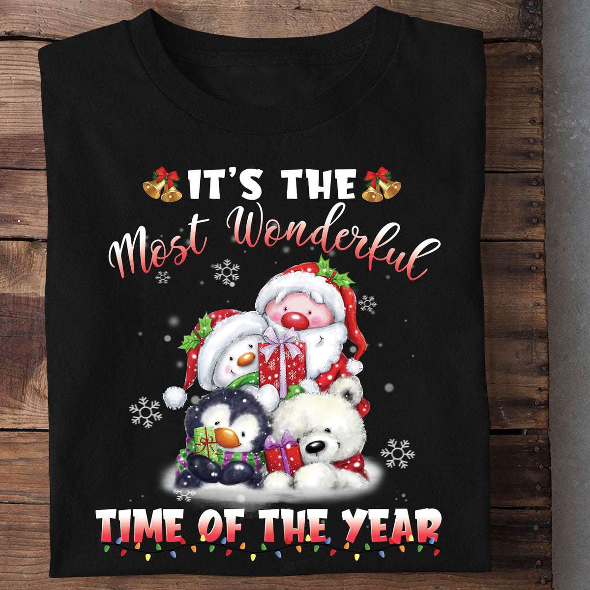 It's the most wonderful time of the year - Santa Claus and animal, Lovely Christmas day T-shirt