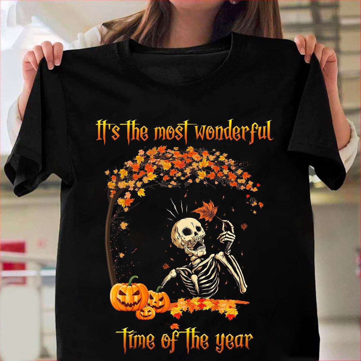 It's the most wonderful time of the year - Skull and devil pumpkin, Halloween wonderful time