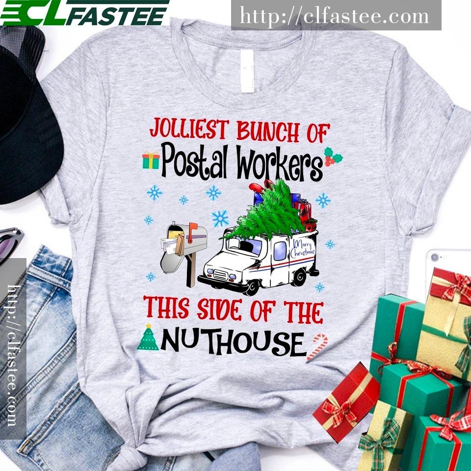 Jolliest bunch of Postal workers this side of the nuthouse - Christmas day ugly sweater