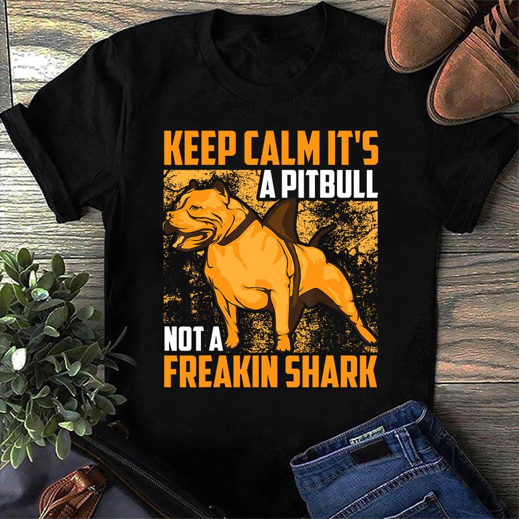 Keep calm it's a pitbull not a freakin shark - Giant pitbull dog
