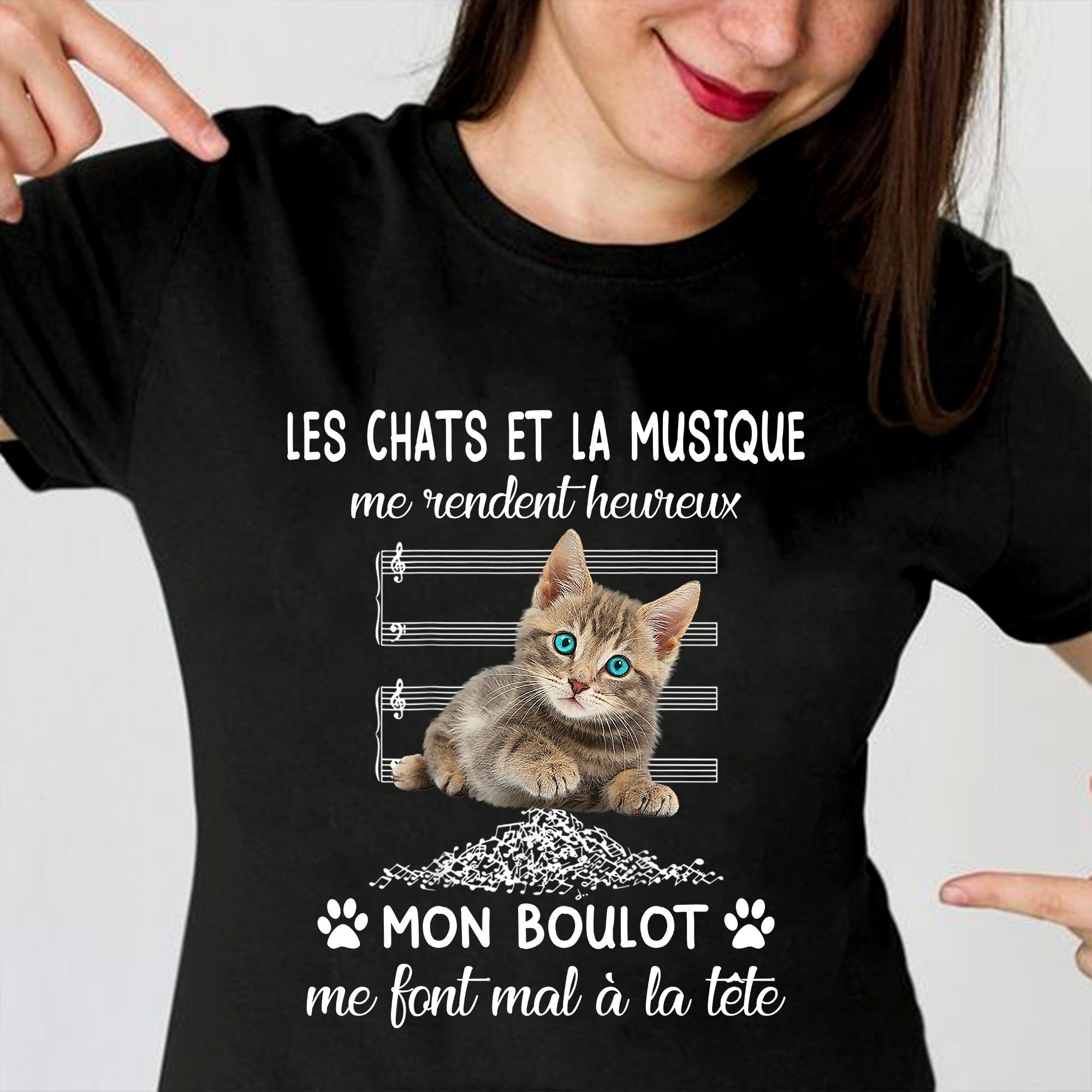 Les chats et la musique - Music and kitty cat, gift for cat lover