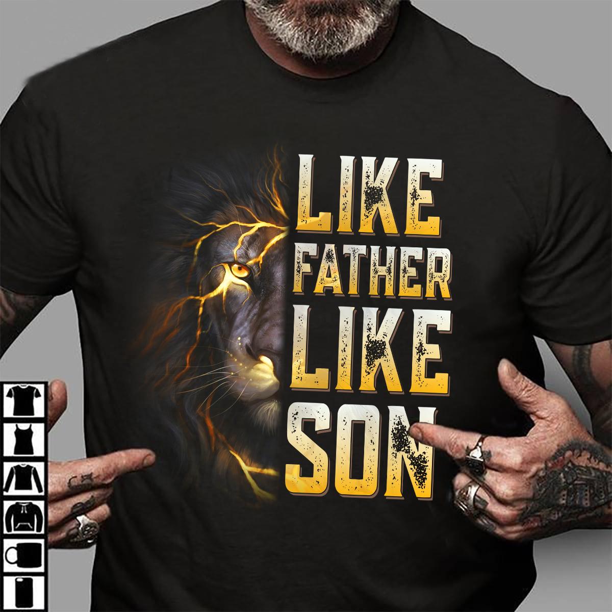 Like father like son - Lion father, father's day gift