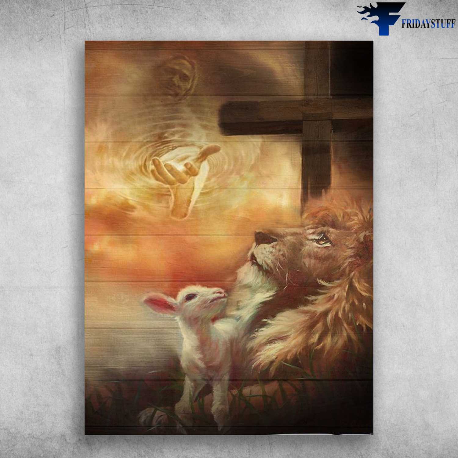 Lion And Lamb, Jesus Poster, God Lover