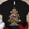 Merry Chickmas - Christmas chicken tree, Christmas day ugly sweater