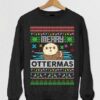 Merry Ottermas - Christmas day ugly sweater, gift for otter lover