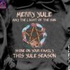 Merry yule, may the light of the sun, shine on your family, this yule season - Yule indigenous winter festival