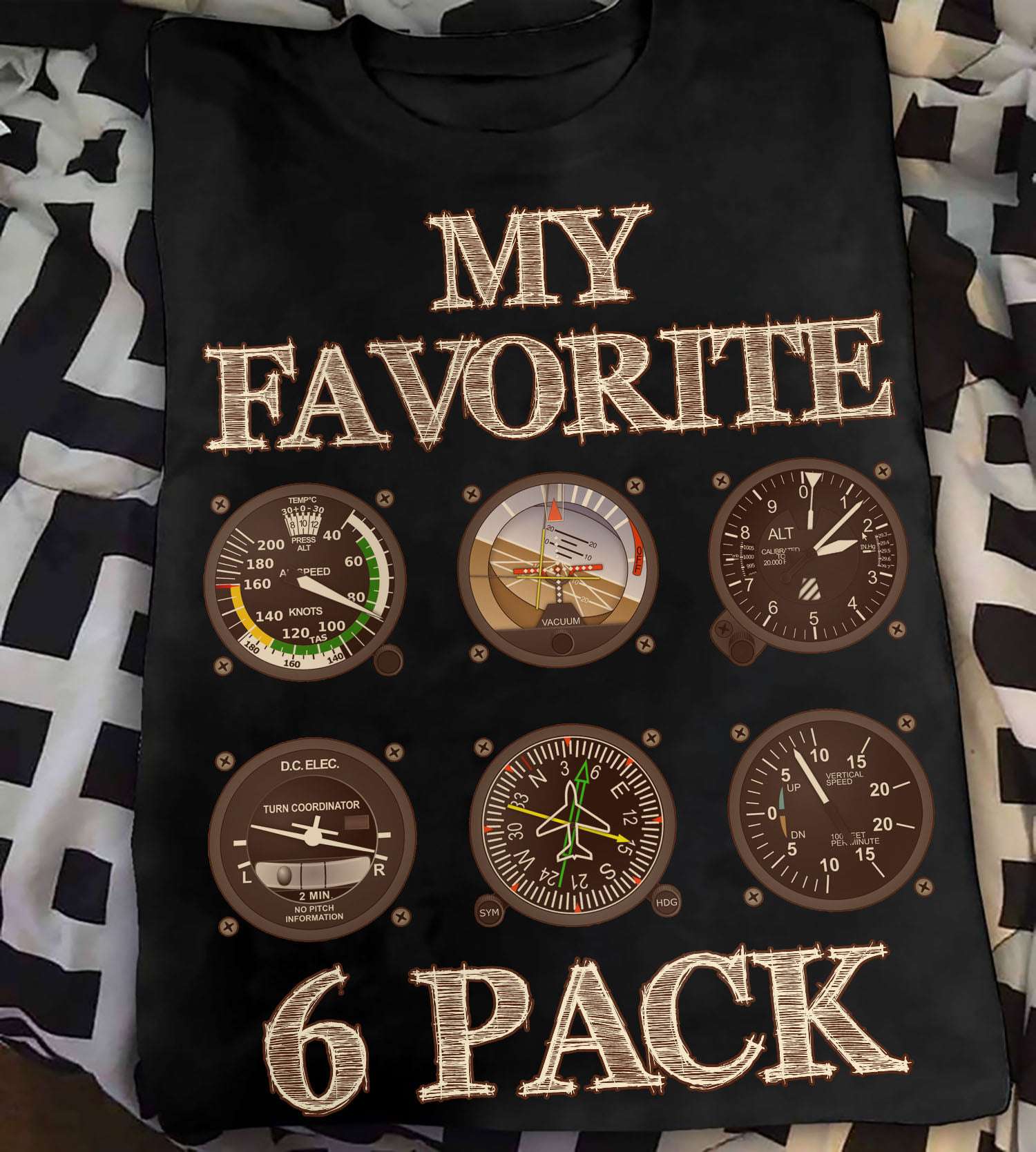 My favorite 6 pack - Plane gear box, plane favorite 6 pack, gift for pilot