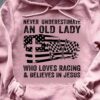 Never underestimate an old lady who loves racing and believe in Jesus - Jesus and racing, American racing lady