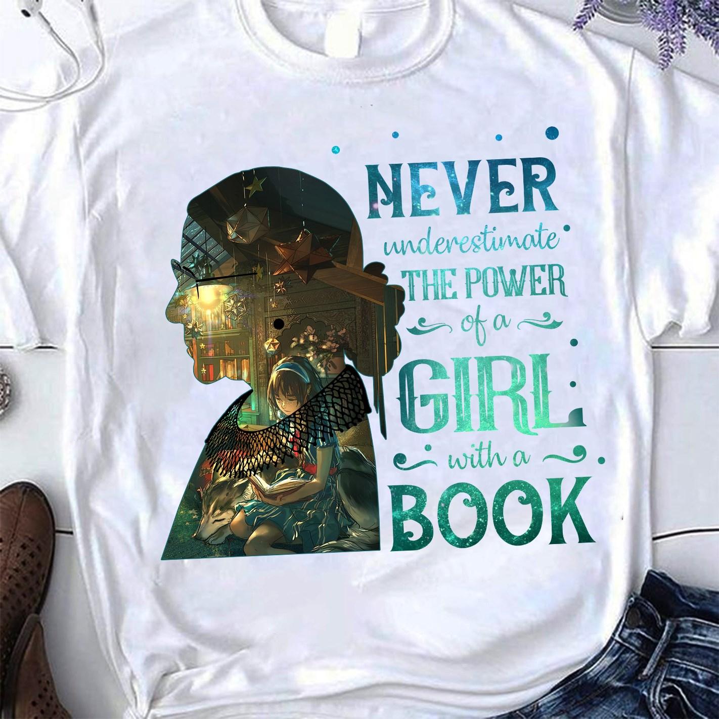 Never underestimate the power of a girl with a book - Girl loves reading books, bookaholic women