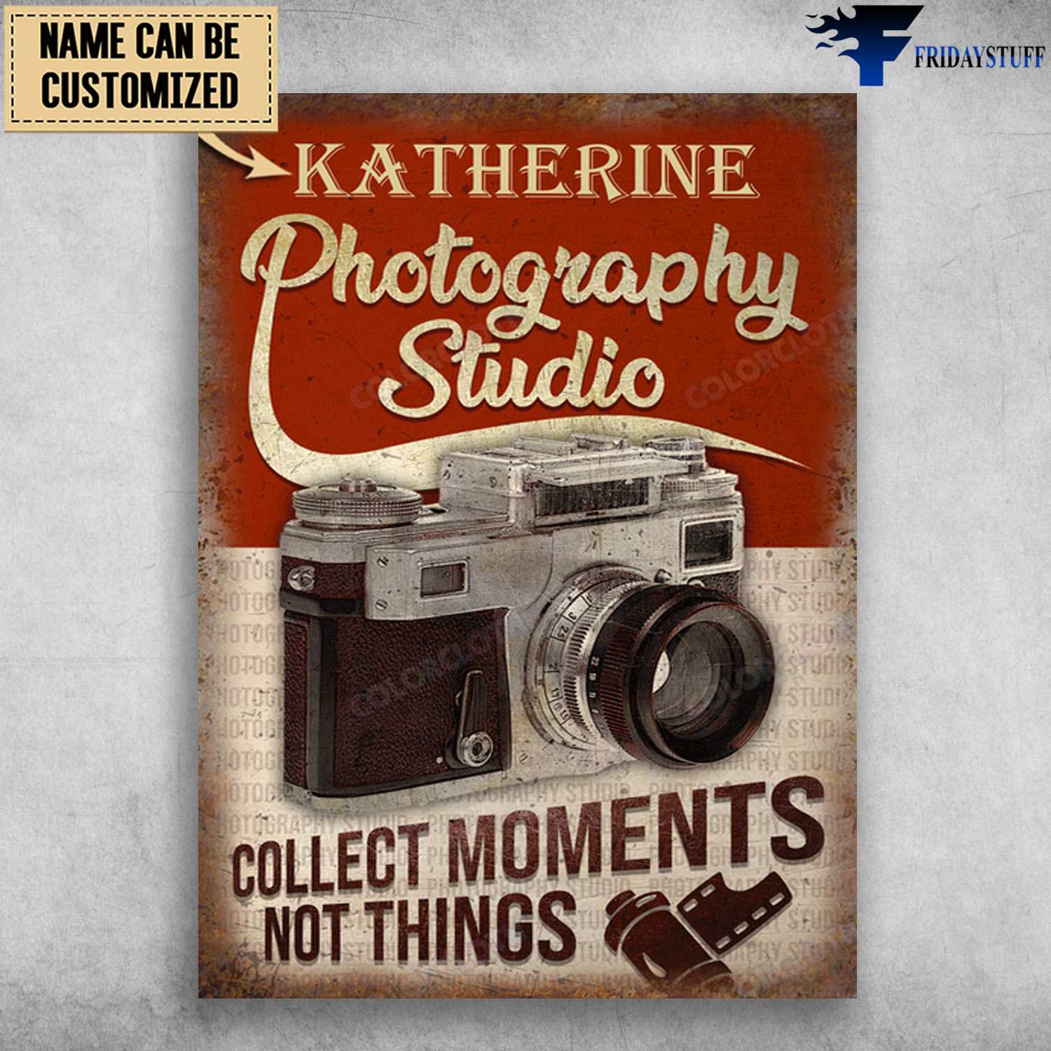 Photography Studio, Collect Moments Not Things, Photography Poster