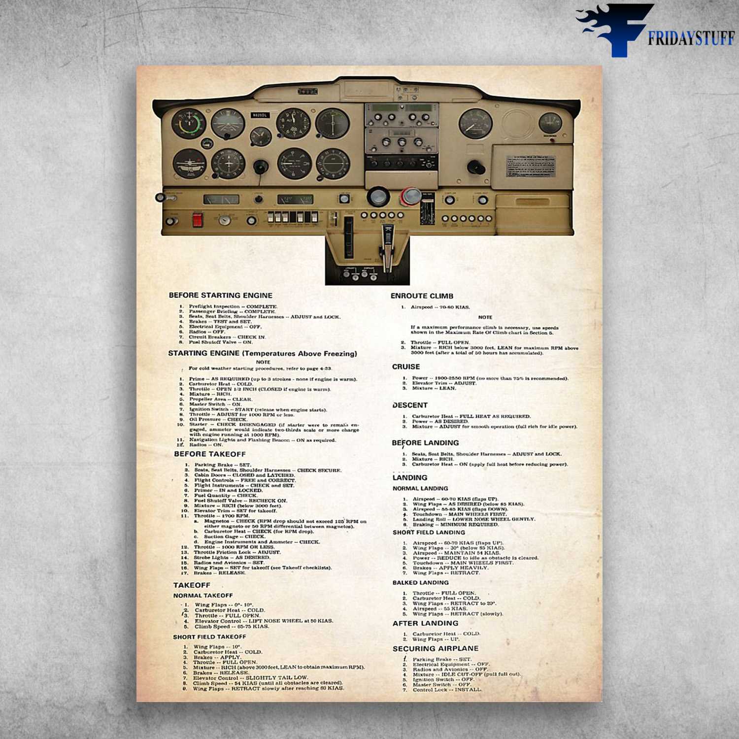 Pilot Knowledge, C152 Cockpit, Before Starting Engine, Enroute Climb, Starting Engine