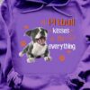 Pitbull kisses fix everything - Pitbull dog graphic, gift for dog people