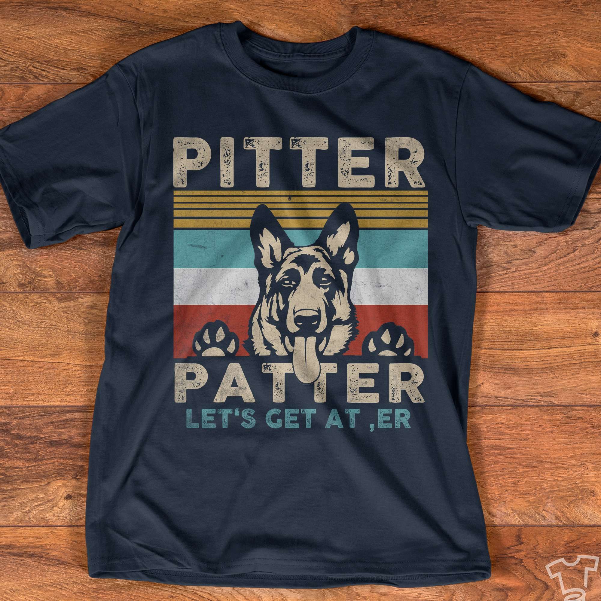 Pitter Patter - German shepherd dog, gift for dog people