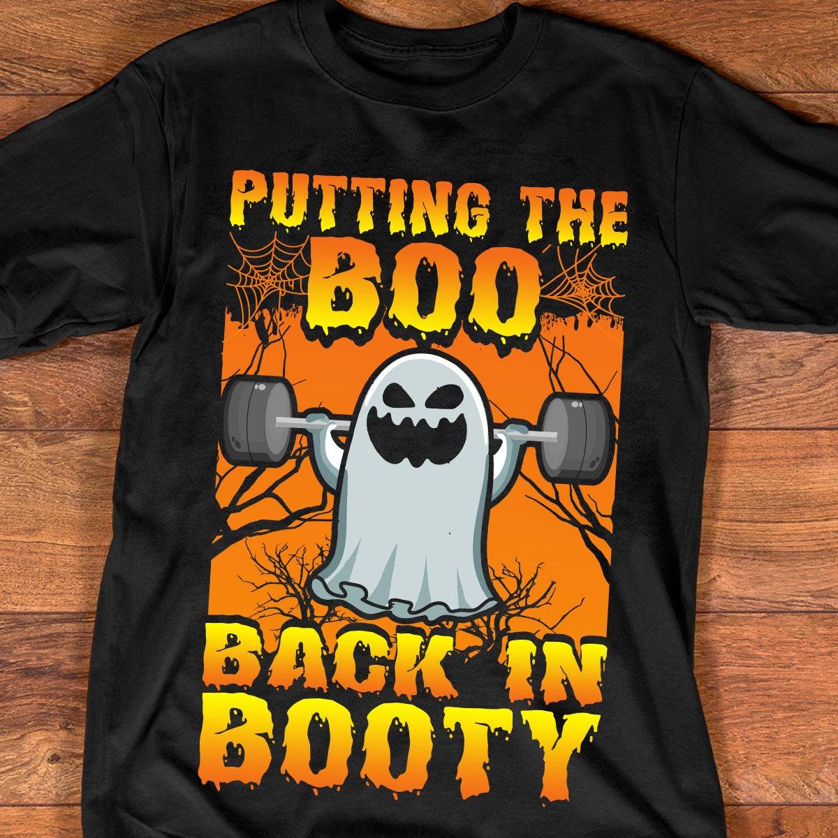 Putting the boo, back in booty - Halloween white boo lifting, love lifting heavy iron