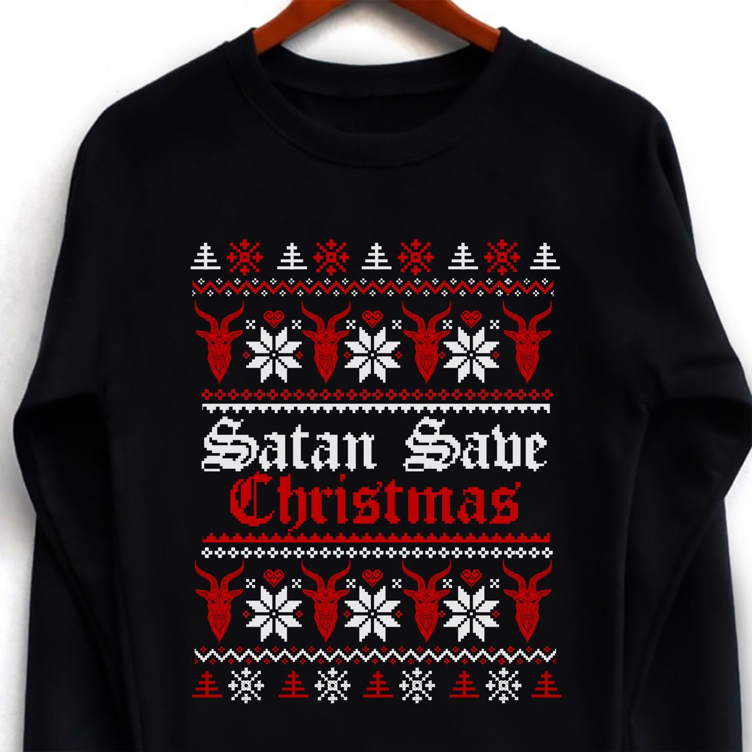 Satan Save Christmas - Christmas ugly sweater, gift for Christmas day