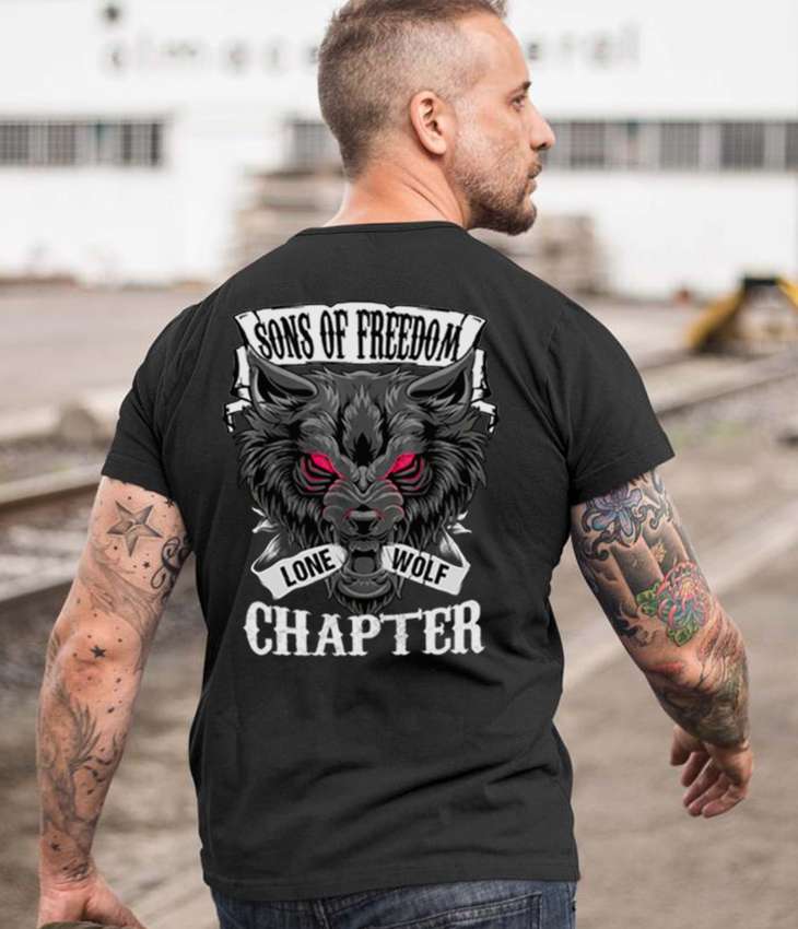 Sons of freedom, lone wolf chapter - Devil black wolf Shirt, Hoodie ...