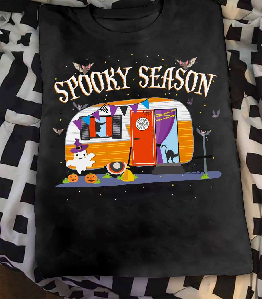Spooky season - Halloween spooky vibe, Halloween camping car, Witch riding camping car