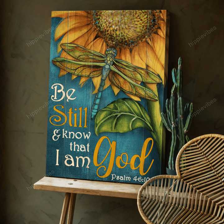 Sunflower Dragonfly - Be Still And Know That, I Am God