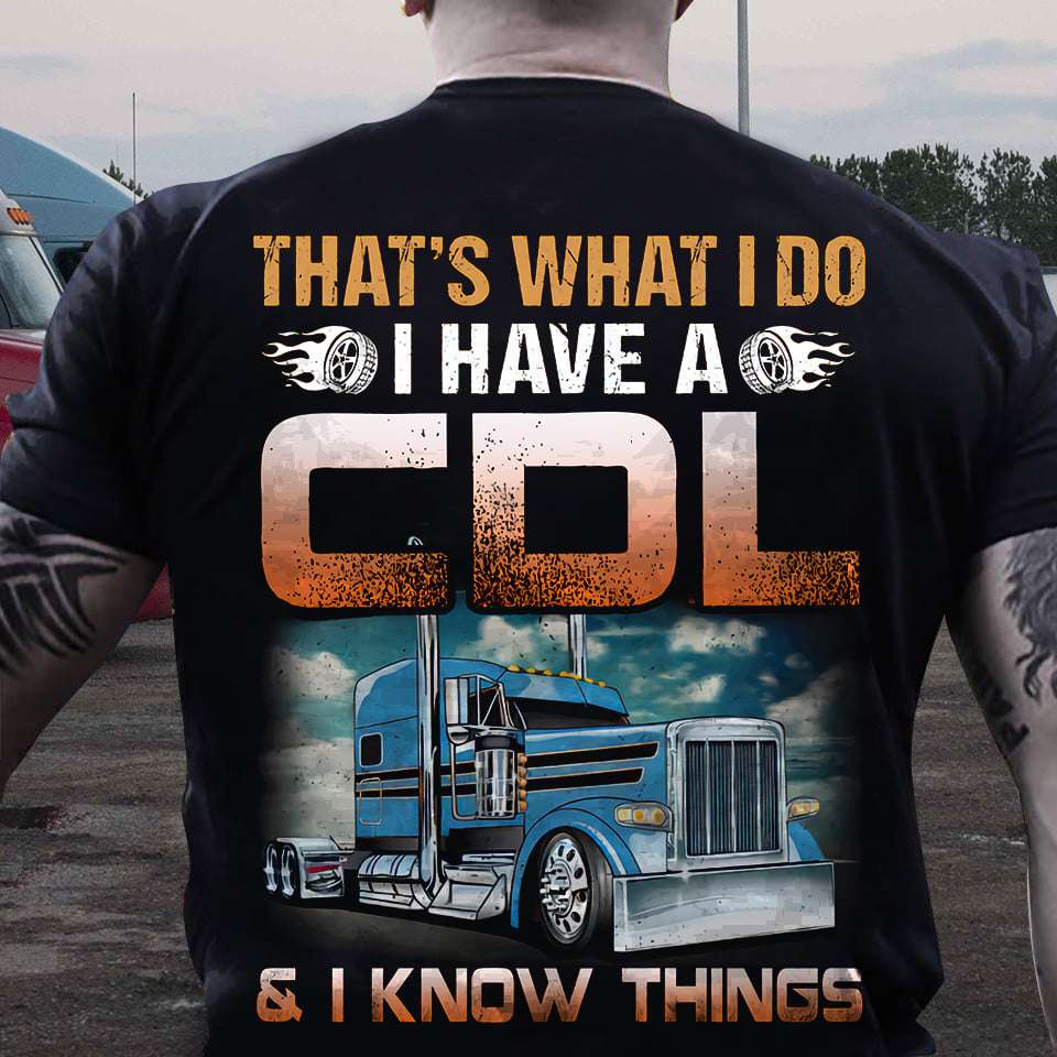 That's what I do I have a DCL and I know things - Truck driver the job, gift for trucker