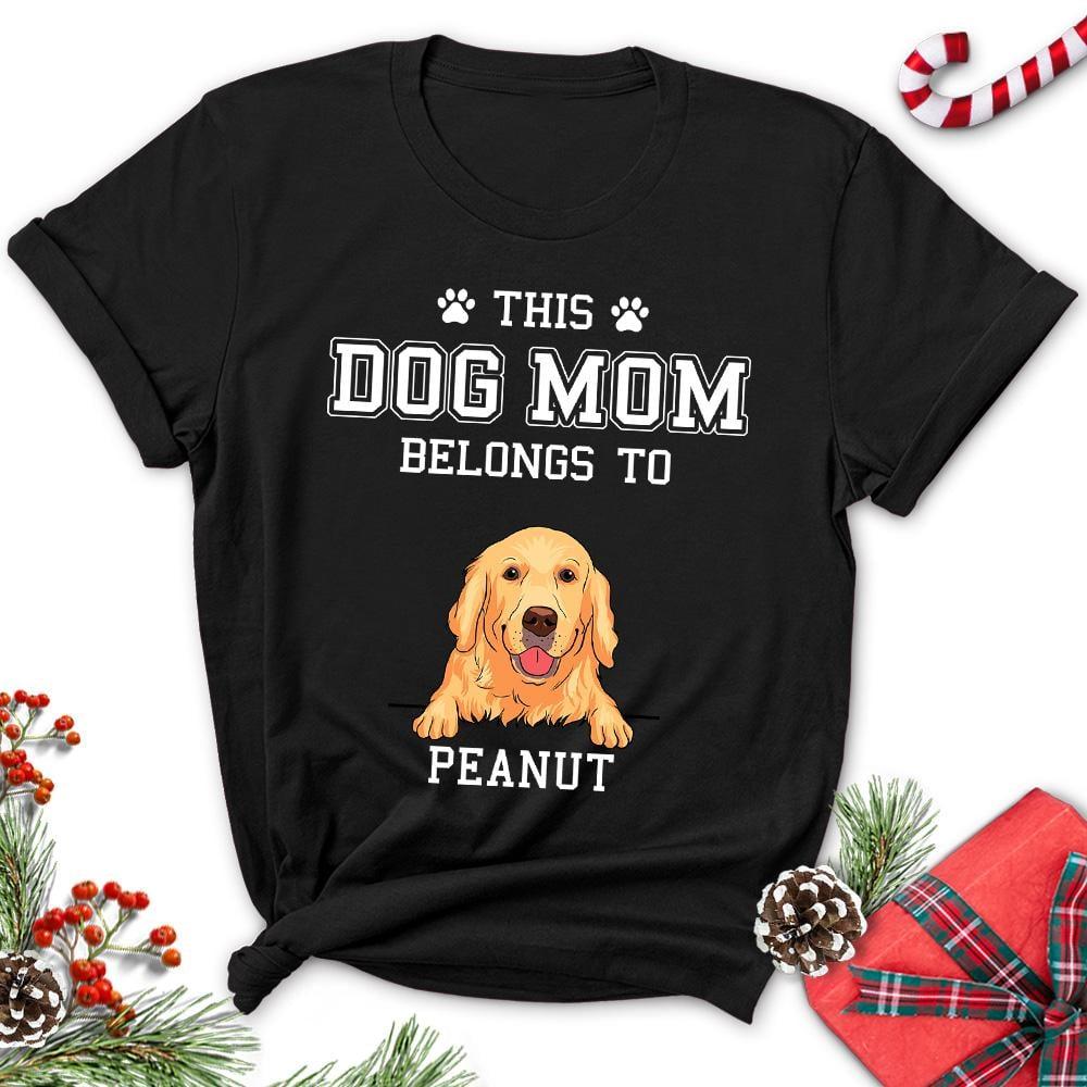 This dog mom belongs to Peanut - Golden retriever dog, dog mom T-shirt