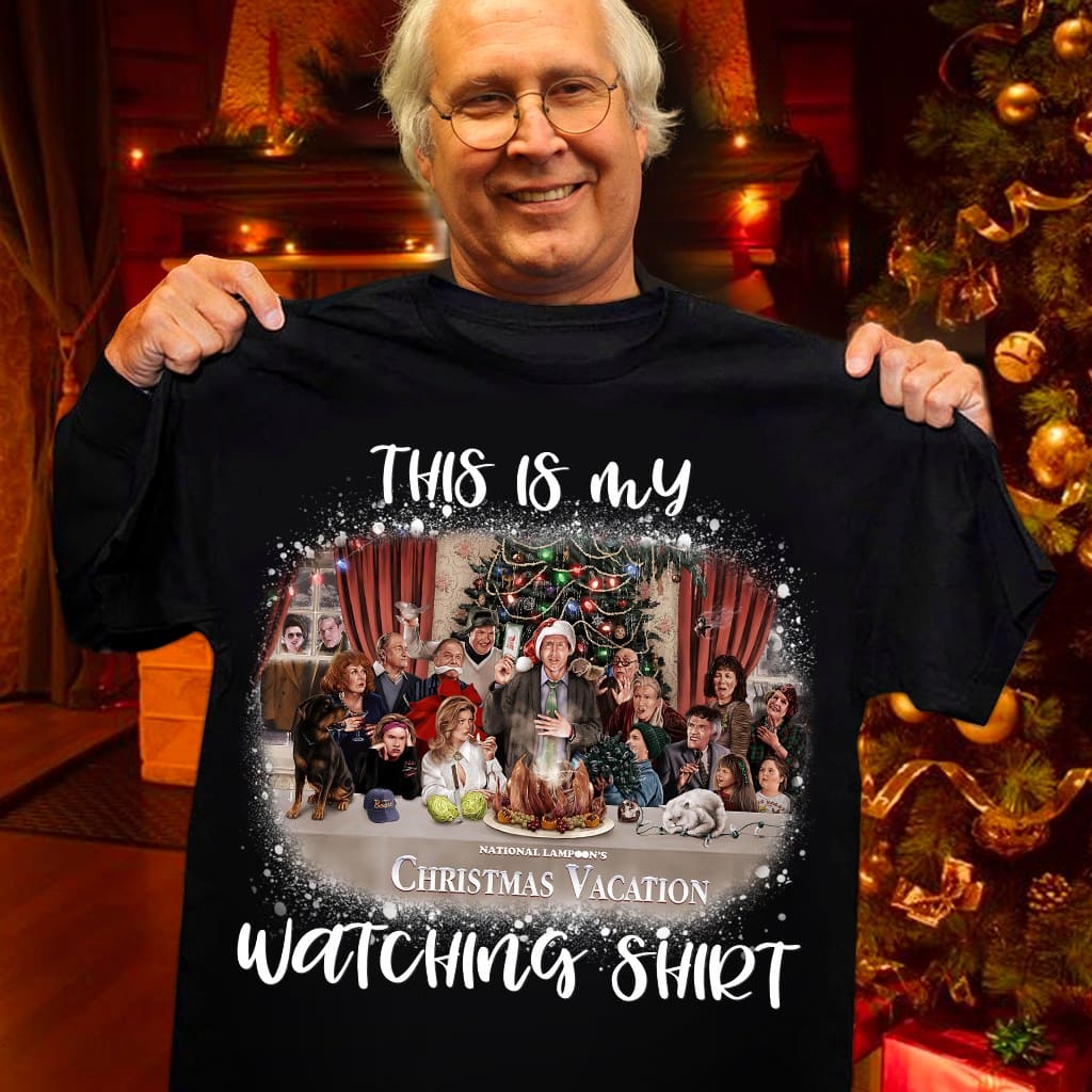 This is my Christmas vacation watching shirt - Christmas movies, Christmas day ugly sweater