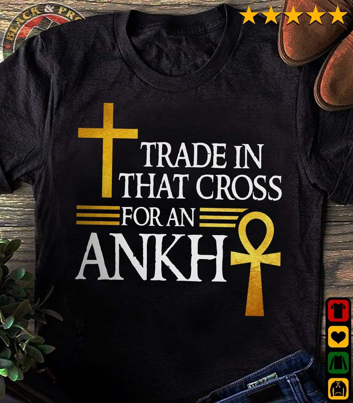 Trade in that cross for an ANKH - God cross, Ahkn cross, Believe in Jesus