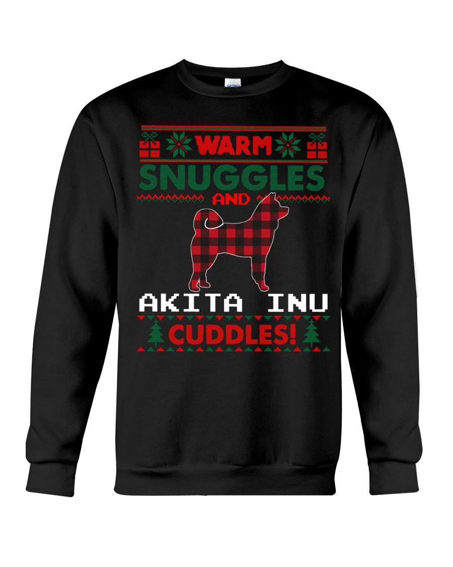 Warm snuggles and Akita Inu cuddles - Akita Inu dog, Christmas ugly sweater
