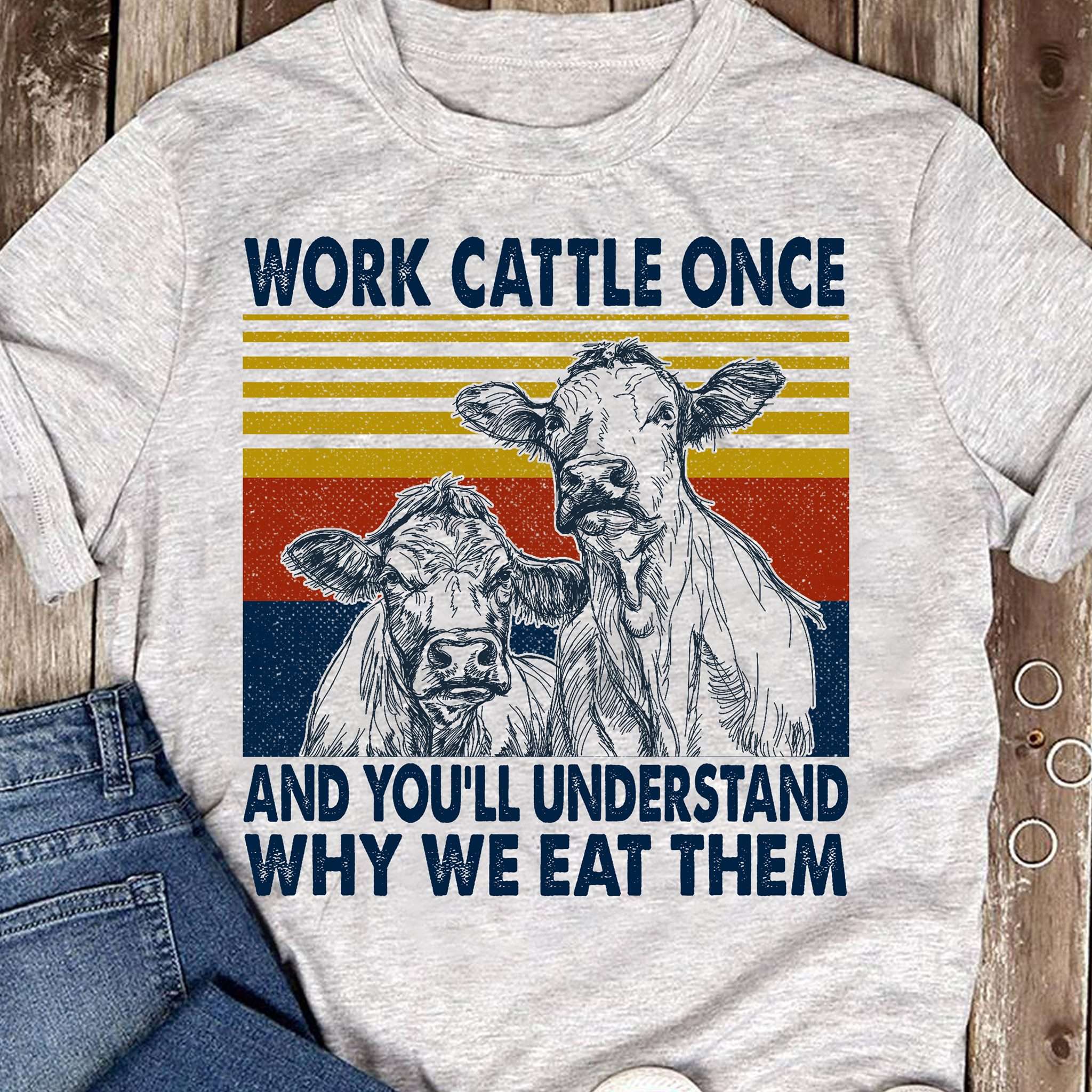 Work cattle once and you'll understand why we eat them - Cow animal lover, cow cattle work
