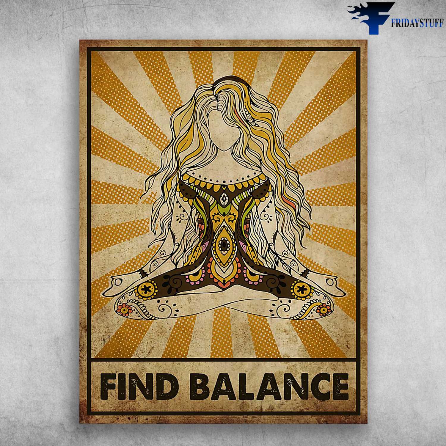 Yoga Girl, Yoga Poster - Find Balance
