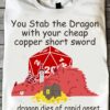 You stab the dragon with your cheap copper short sword - Dragon and rolling dices, Dungeons and Dragons