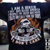 Evil Skull Biker - I am a biker i say god bless america i respect my biker brothers i salute our flag and thank our troops