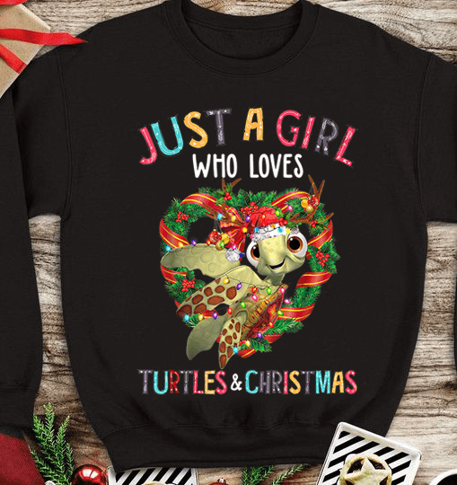 Christmas Wreath Santa Turtle - Just a girl who loves turtles and christmas