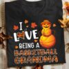 Basketball Snowman Thanksgiving Gift - I love being a basketball grandma