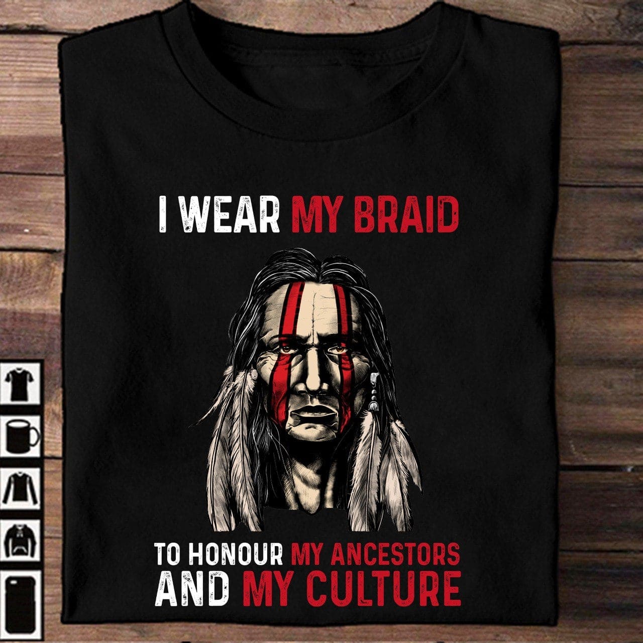 America Native - I wear my brain to honour my ancestors and my culture