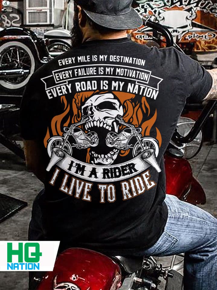 Evil Skull Rider - Every mile is my destination every failure is my motivation every road is my nation i'm a rider
