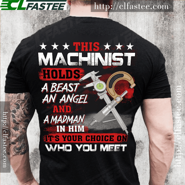 This machinist holds a beast an angel and a madman in him it's your choice on who on meet