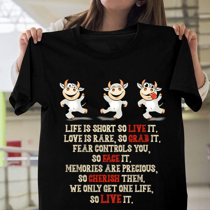Funny Cows - Life is short so live it love is rare so grab it fear controls you so face it
