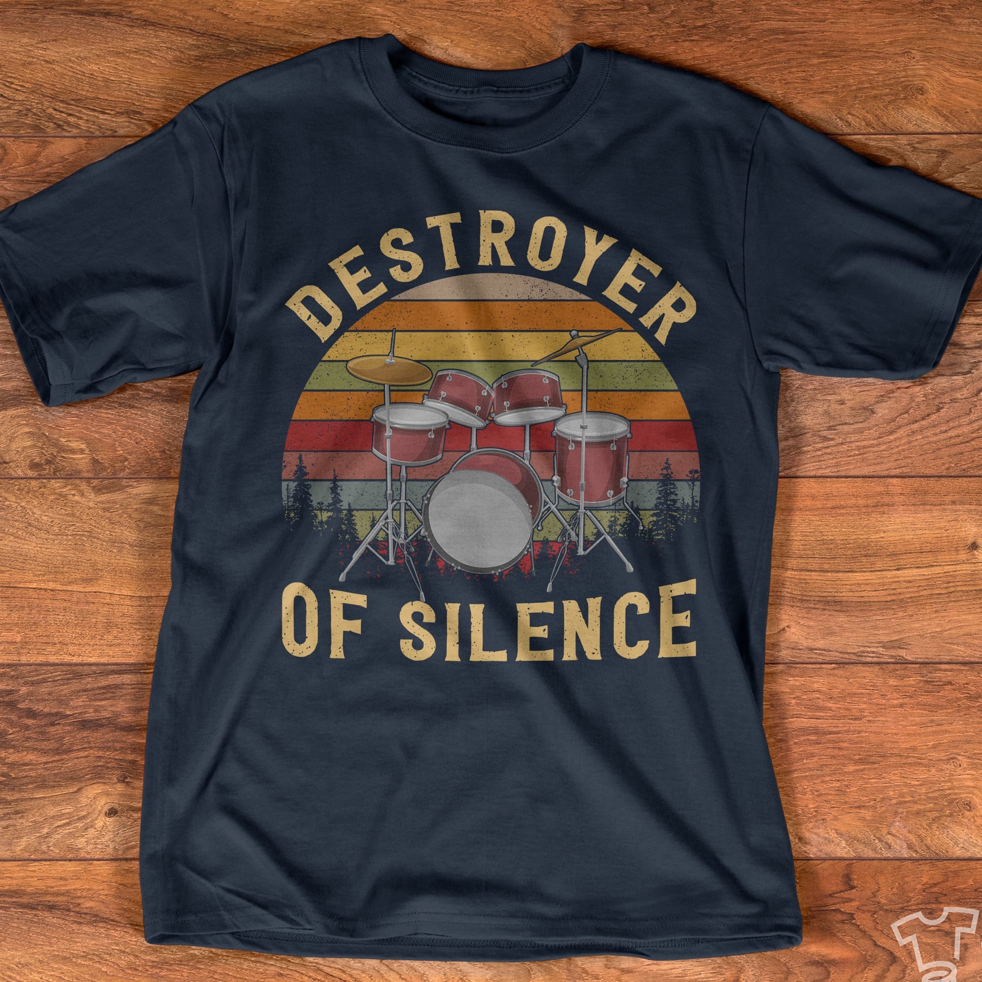Drums Graphic T-shirt - Destroyer of silence