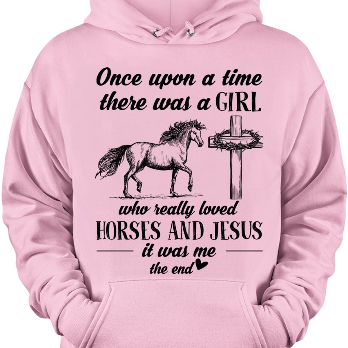 Horse God's Cross - Once upon a time there was a girl who really loved horses and jesus it was me the end