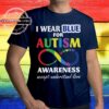Autism Symbol - I wear blue for autism awareness accept understand love