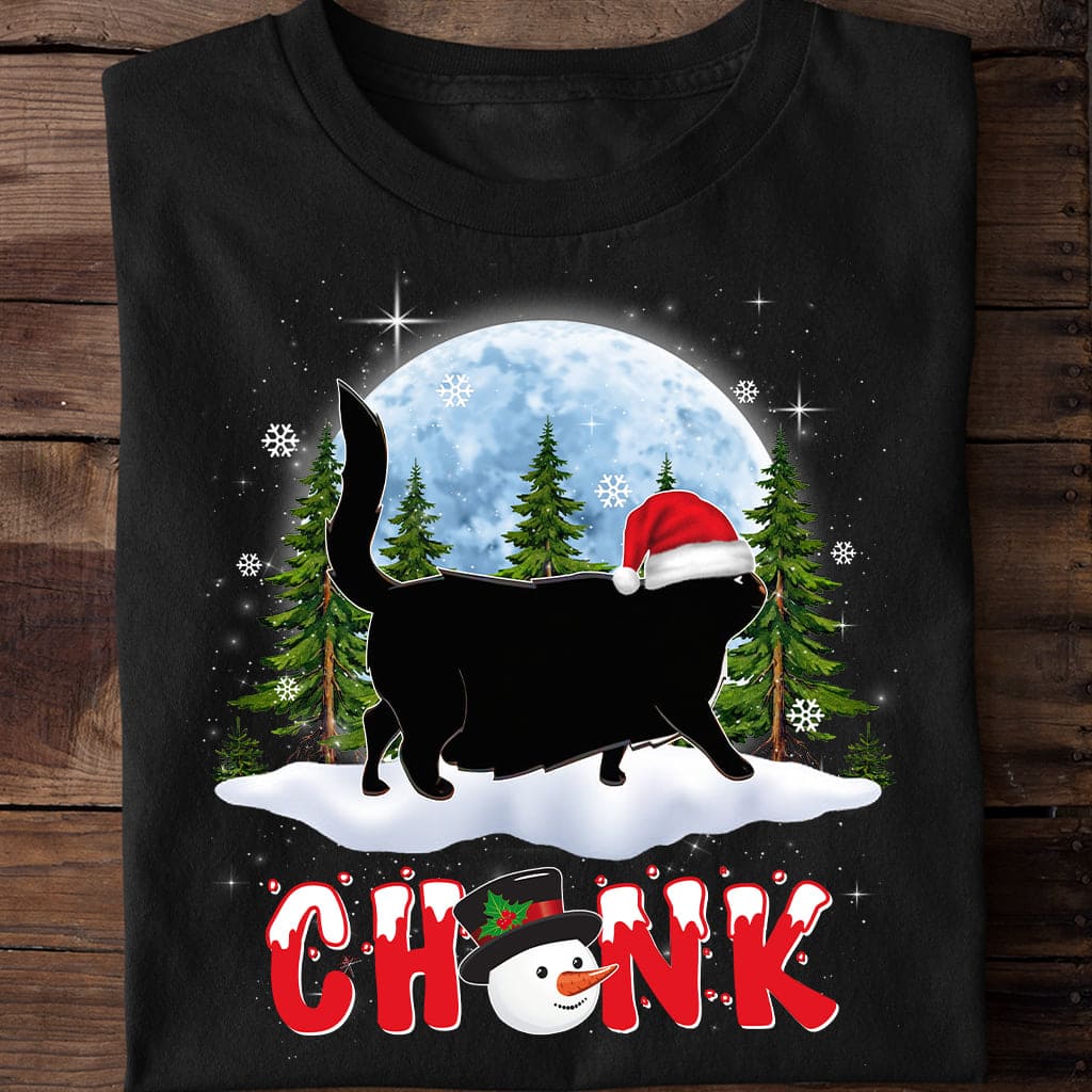 Chonk Cat Santa Hat Merry Xmas Christmas Gift