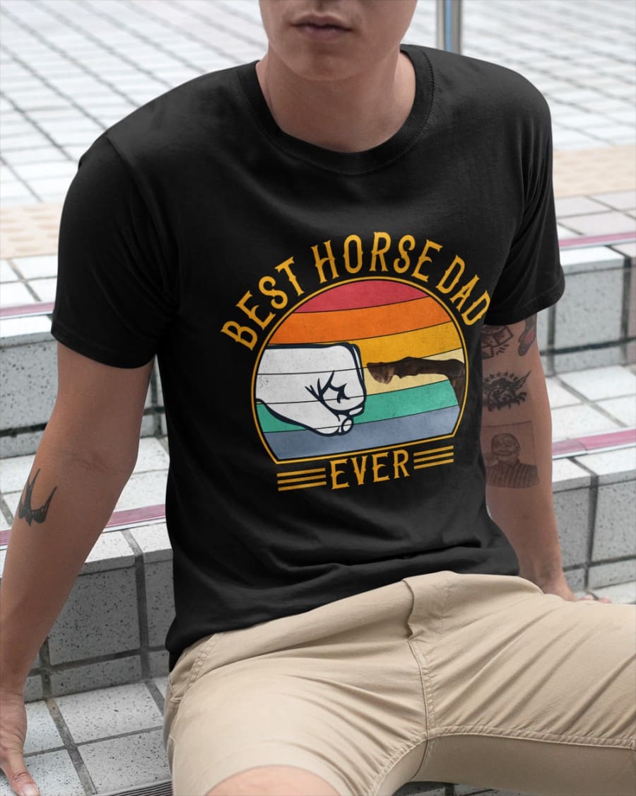 Vintage Horse Dad Shirt - Best Horse Dad Ever