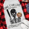 Softball Skeleton Evil Pumpkin - OMG i am like softball literally dead