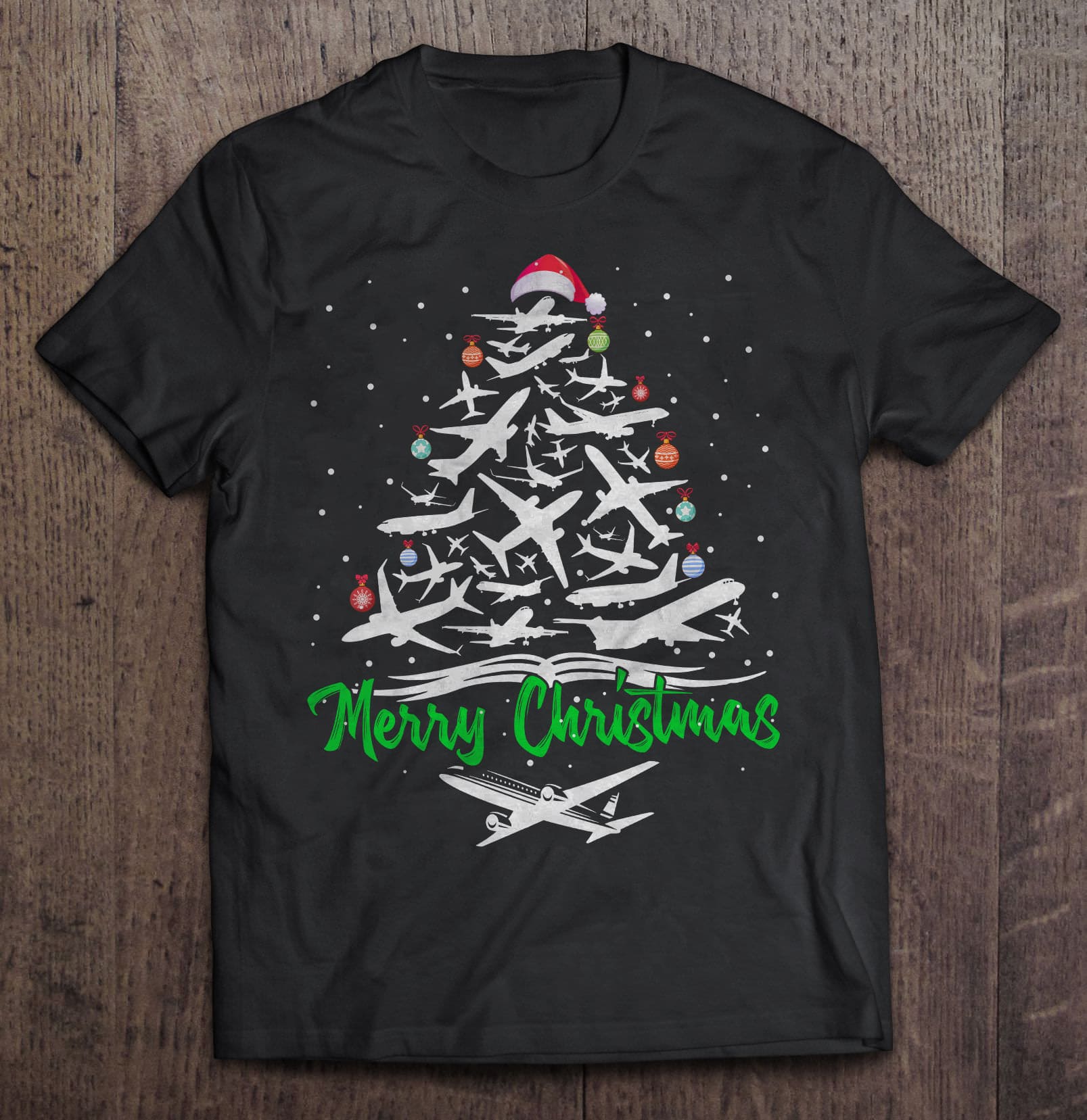 Christmas Tree Planes Merry Christmas Sweater -