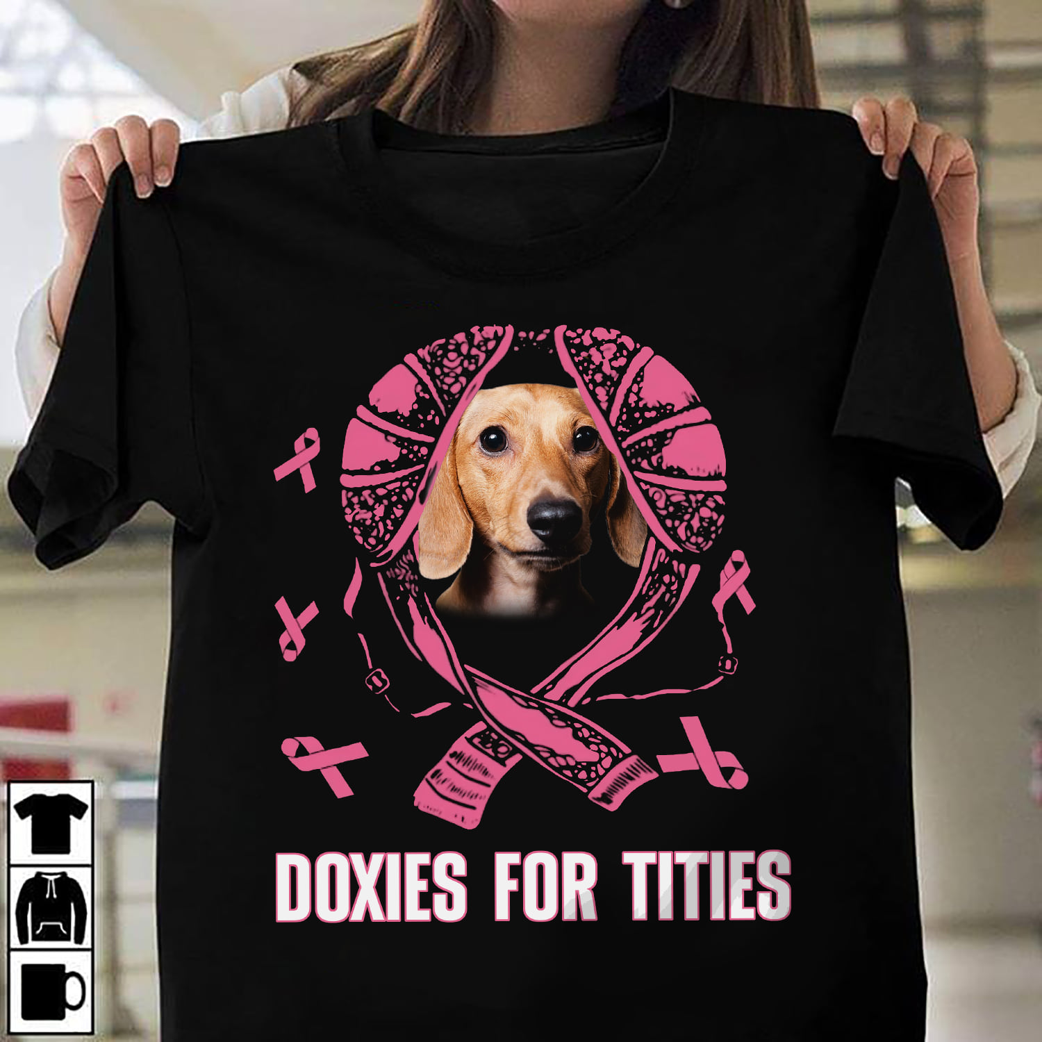 Breast Cancer Dachshund - Doxies for tities