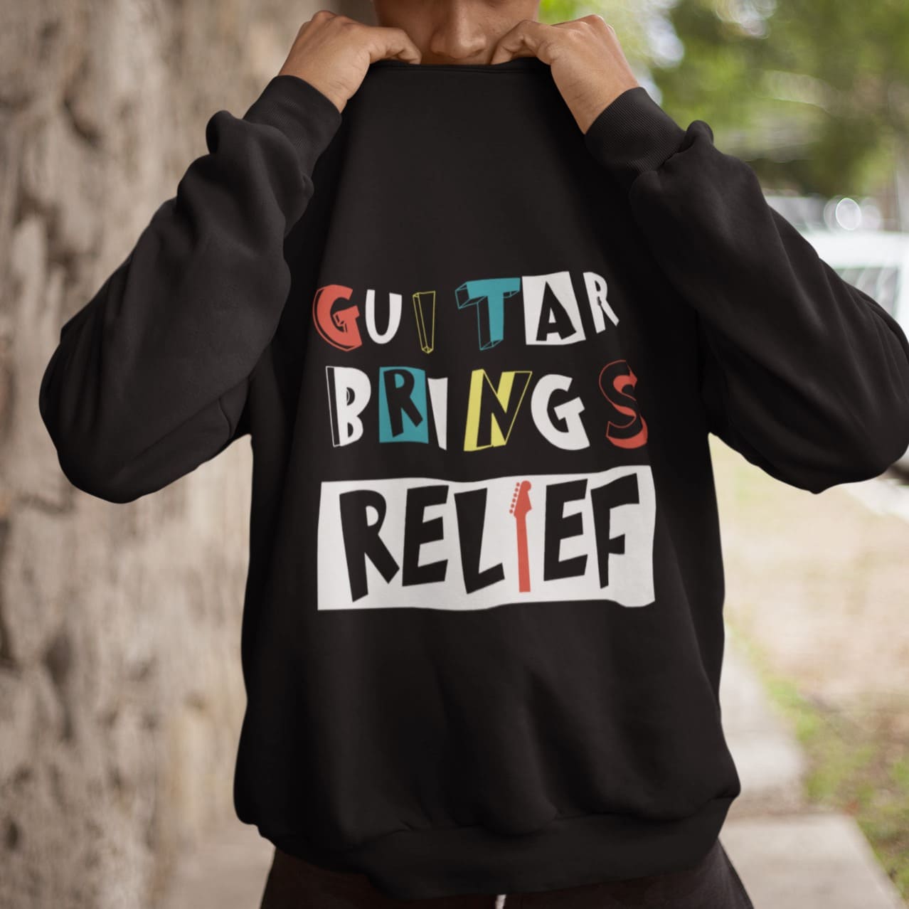 Guitar Brings Relief - Gift for guitar aholic