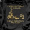 Cycling Rugby Wine - An woman cannot survive on wine alone she also needs cycling and rugby